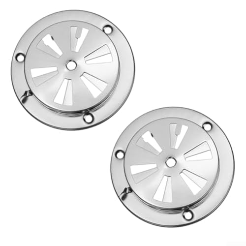 BBQ Grill Edelstahl Lüftungsschlitz-Set 2 verstellbare Belüftungsöffnungen für verbesserten Geschmack und Kocheffizienz (12,5 cm) von Gettimore
