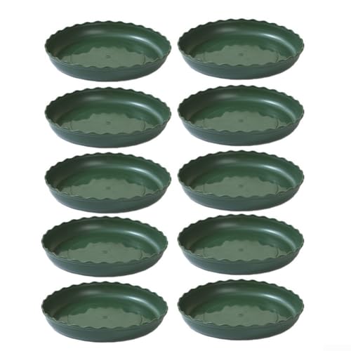 Blumentopf-Tabletts 10er Set, perfekt um Ihre Pflanzen sauber und gepflegt zu halten (grün) von Gettimore