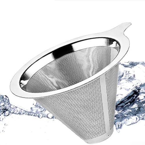 Brew Like a Stainless Steel Cone Coffee Filter with Stand for Home Brewing Excellence (L) von Gettimore