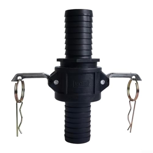 Camlock Schlauchstutzen aus Polypropylen, 2 Sets mit Typ-C- und E-Kupplungen, unterstützt Quick Connect Schlauchsysteme in der Industrie (3,8 cm) von Gettimore