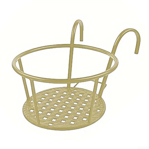 Charming Iron Flower Holders for Railing Perfect for Enhancing Garden Aesthetics (1pc) von Gettimore