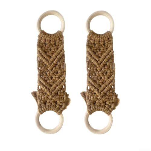 Dekorativer Handtuchhalter für Küche und Bad, aus Baumwolle (braun) von Gettimore