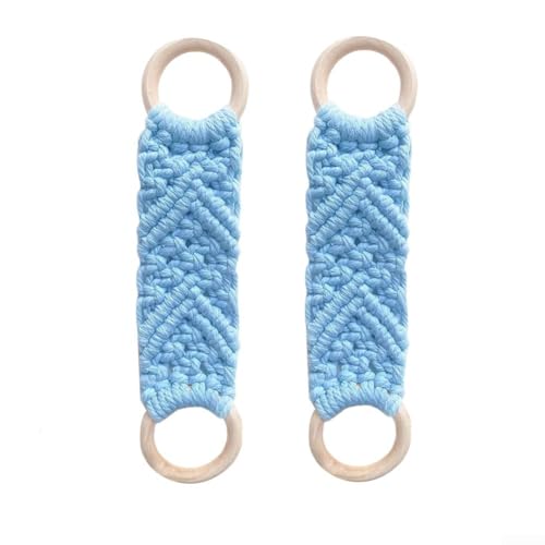 Dekorativer Handtuchhalter für Küche und Bad, aus Baumwollmaterial (blau) von Gettimore