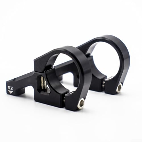 Direct Mount Vorbau für 31 8 mm Lenker für DH für Dual Crown Fork Mountainbikes, CNC-gefräste Aluminiumlegierung für Stärke und Stabilität (schwarz) von Gettimore