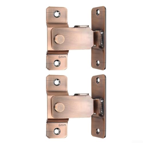Door Safety Essentials 2er-Pack Edelstahlschlösser mit rechtwinkliger Konfiguration (rot) von Gettimore
