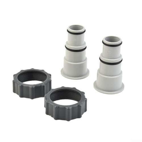 Doppelschlauchadapter-Set für Intex-Pool-Systeme erleichtert die Verbindung zwischen Gewinde- und Klemmschläuchen Doppelschlauchadapter-Set für Intex-Pool-Systeme erleichtert die Verbindung zwischen Gewinde- und Klemmschläuchen von Gettimore