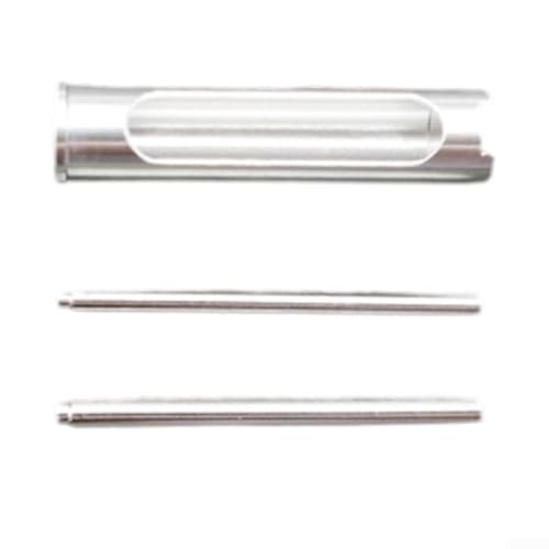 Einsteckrute mit Drahtlehre Twists Hülse für ABU für Revo BF8 BF7 IB8 MGX ALX IB7 Angelrollen kompatibel mit mehreren für Revo Serie Modelle (3-teiliges Set Silber) von Gettimore