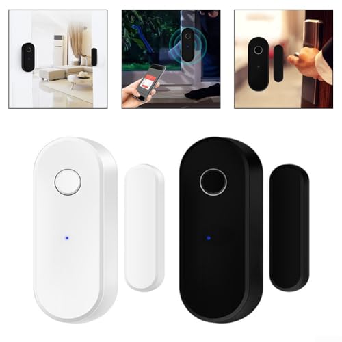 Fernüberwachung Türfenstersensor mit Batteriestandswarnungen und historischen Aufzeichnungen (weiß) von Gettimore