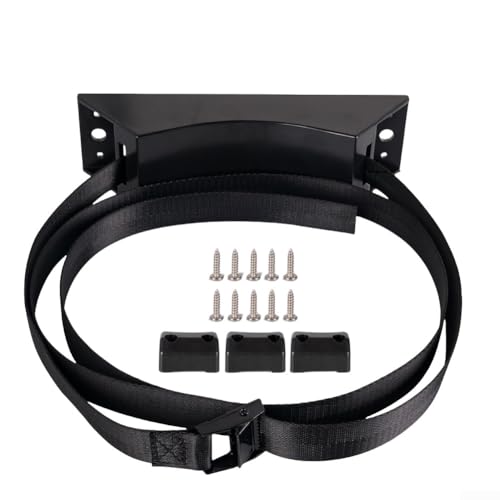 Gaszylinder-Befestigungsgurt für Fahrzeug und Ladung, geeignet für Wohnmobile, Yachten, Schulen und Fabriken mit Nylon- und ABS-Konstruktion (schwarz 2M) von Gettimore