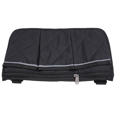 Gettimore Campingstuhl-Armlehnentaschen, tragbare Seitentasche, mehrere Taschen, Stuhl-Aufbewahrungstasche für Strandstühle, Campingstühle und Gartenstühle (schwarz) von Gettimore