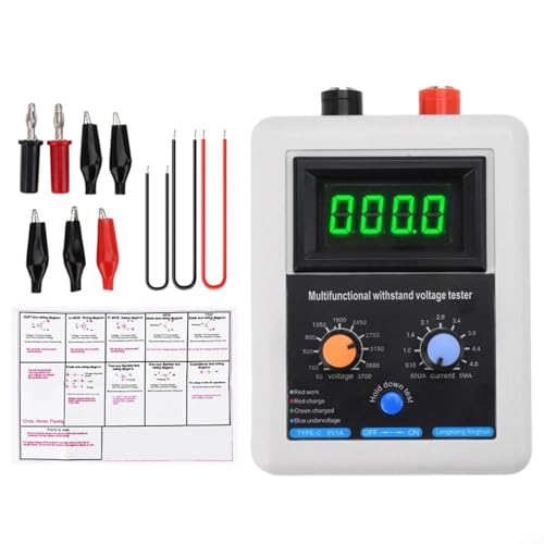 Gettimore Einstellbarer Gleichspannungsprüfer, 50 V - 3700 V, IGBT MOS Transistordiode, Isolationstestgerät (grün) von Gettimore