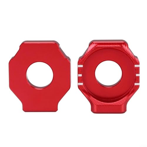 Gettimore Hinterachsblock-Kettenverstellerblock für Surron für LightBee mit CNC-gefräster 6061-Aluminiumlegierung zur Aufrechterhaltung der Kettenausrichtung und Spannung (rot) von Gettimore