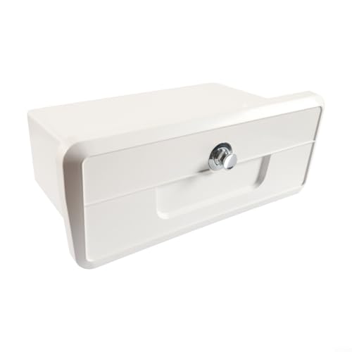 Gettimore Marine Aufbewahrungsbox abschließbar Boot Handschuhfach mit zwei Getränkehaltern ABS wasserdichter Behälter für Yacht Boot Kabine von Gettimore