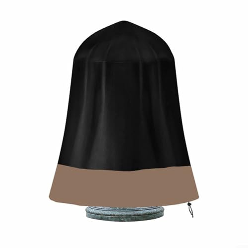 Gettimore Outdoor-Brunnenabdeckung mit wasserdichtem und staubdichtem 210D-Gewebe, schützt Gartenbrunnen vor Regen, Staub und Schmutz, kompatibel mit mehreren Brunnengrößen (Schwarz und Kaffee) von Gettimore