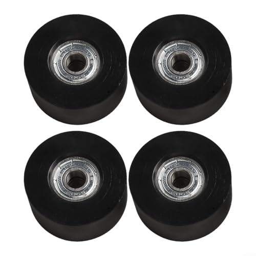 Gettimore Rudermaschinen-Sitzkissen-Räder, 45 x 21 x 8 mm, Hartstahl-Kugellager, Schwarz, 4 Stück von Gettimore