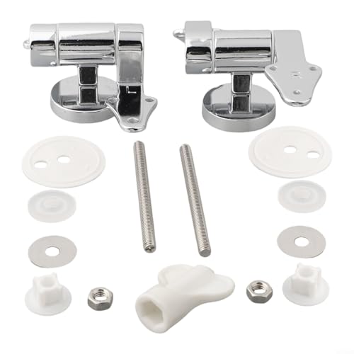Gettimore Zinklegierung Toilettensitz Scharnier Slow Close Mechanismus 115° Öffnungswinkel Toilettendeckel Scharnier Set Ersatzteile von Gettimore
