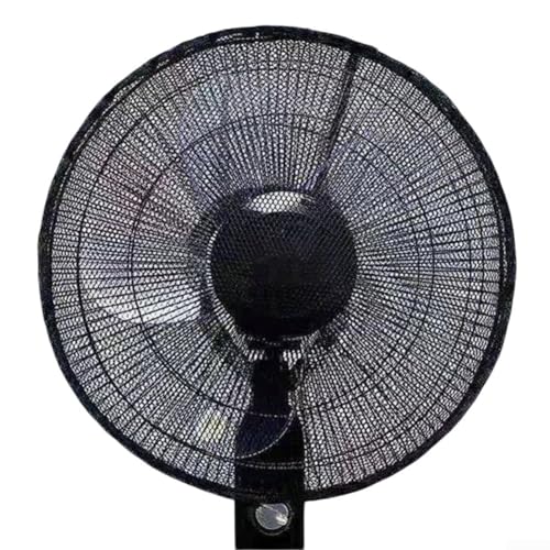 Kinderschutz Netzabdeckung für Tischventilatoren, einfach zu bedienen und zu reinigen, Staubschutz (schwarz) von Gettimore