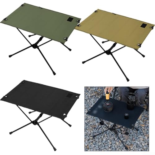 Kompakt und leicht, zusammenklappbar, für Campingtisch, einfach zu transportieren und aufzubewahren (schwarz) von Gettimore