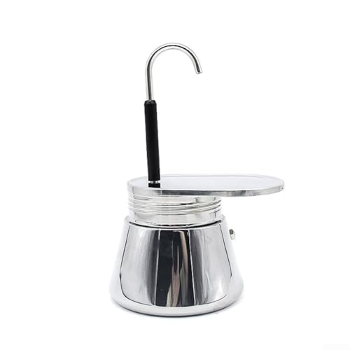 Kompakte 50 ml Mokkakanne Kaffeemaschine aus Edelstahl für frischen Espresso zu Hause von Gettimore