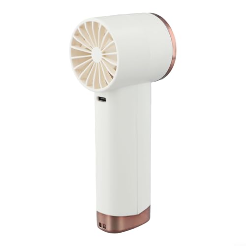 Kompakter Turbo-Lüfter mit einstellbarem Luftstrom und eingebautem LED-Display für Komfort (Beige Weiß) von Gettimore