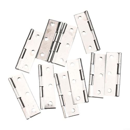 Langlebiges Edelstahl-Flachscharnier für Schranktüren, mehrere Größen, reibungsloser und leiser Betrieb (6,3 cm) von Gettimore