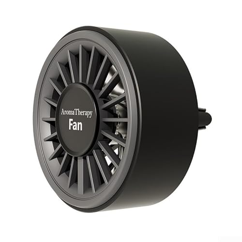 Lufterfrischer-Ventilator für Auto mit USB-Stromversorgung, Turbo-Lüfter-Duftdiffusor, einstellbare Windeinstellungen und Clip-Halterung für Fahrzeug-Lüftungsschlitze, Dunkelgrau Lufterfrischer-Ventilator für Auto mit USB-Stromversorgung, Turbo-Lüfter-Duftdiffusor, einstellbare Windeinstellungen und Clip-Halterung für Fahrzeug-Lüftungsschlitze, Dunkelgrau von Gettimore