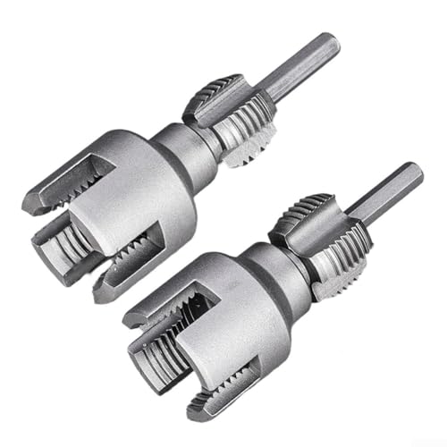 PVC-Rohr-Reparatur-Set mit integriertem Gewindewerkzeug, inklusive 1/2 und 3/4 Schneideisen, ideal für verschiedene Rohrarten von Gettimore