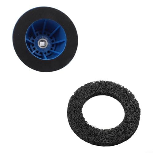 Radnabenbürste für schnelle Reinigung, 150 mm, Rostschleifwerkzeug für Akku-Bohrmaschinen von Gettimore