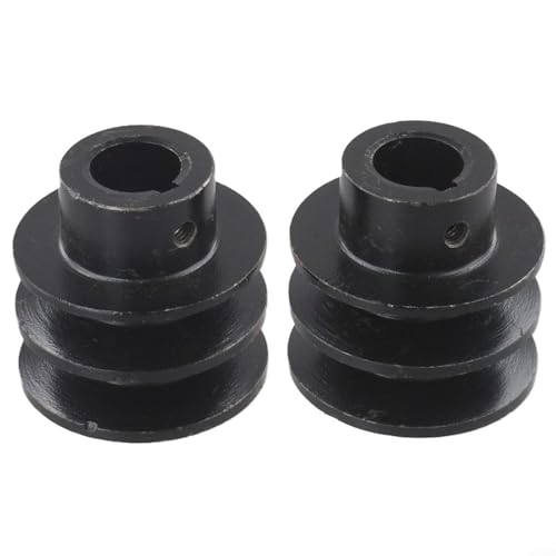 Rüsten Sie Ihren 168F 170F Motor mit 2 Stück A Typ V-Riemen-Doppelrillen-Riemenscheiben (19 mm) auf von Gettimore