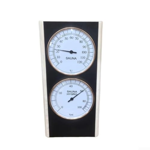 Sauna Analog Thermometer Hygrometer mit Holzrahmen 10 4 Zoll für Sauna Umgebung Tracking von Gettimore