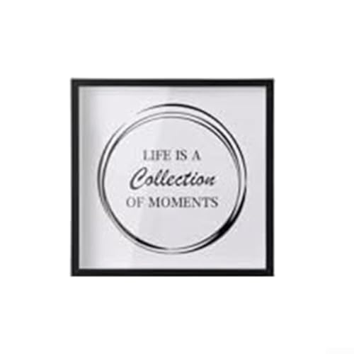 Schattenbox-Rahmen für Reisen, mit Holzkonstruktion und transparenter Acryl-Front, entworfen, um Tickets, Fotos und Postkarten zu bewahren und zu präsentieren (schwarz) von Gettimore