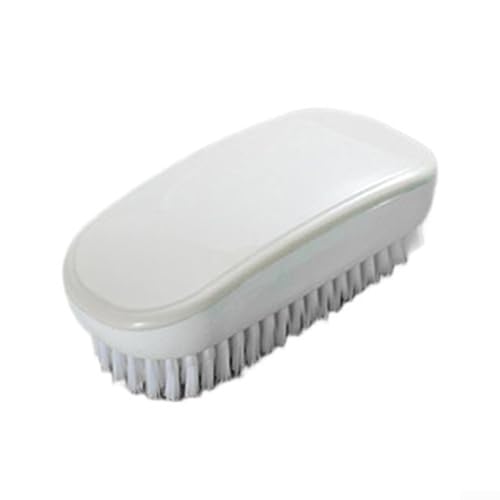 Scheuerbürste für hohe Beanspruchung für die Reinigung mit steifen Borsten für Dusche, Fugen, Teppich und Küche, mit doppelseitigem Design und ergonomischem Griff für effiziente Reinigung (weiß) von Gettimore