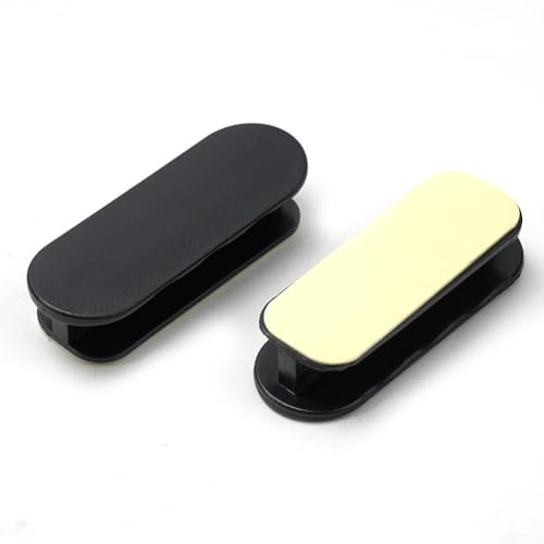 Schiebetürgriff-Set für Küchenschränke, 2 Stück, leicht zu greifende Griffe für Möbel (schwarz) von Gettimore