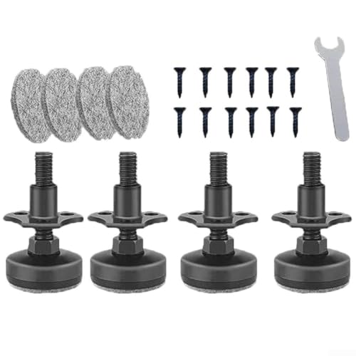 Set mit 4 Stellfüßen zur einfachen Stabilisierung von Schränken und Tischen von Gettimore