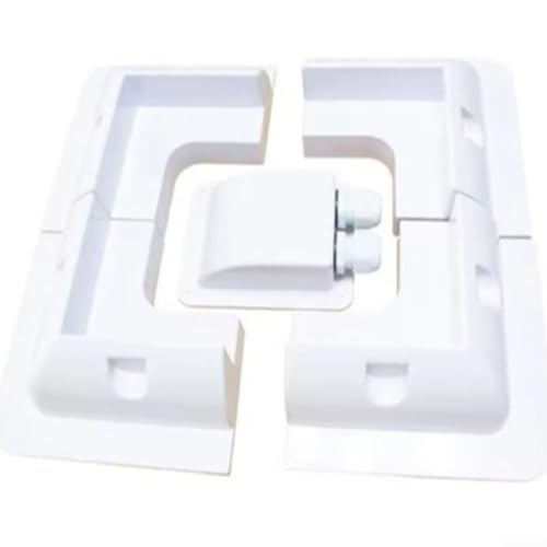 Solar Panel Mounting Bracket Kit Made of ABS for Use on Garages, Sheds, Caravans, and Decks of Boats, Featuring Drill Mounting and Strong Support (White) von Gettimore