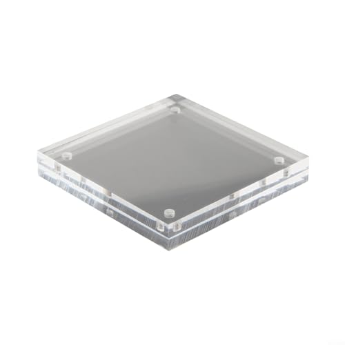 Transparenter Acrylrahmen zum Präsentieren von Bildern, 10 + 10 mm dicker magnetischer Ständer, ideal für den persönlichen oder professionellen Gebrauch (10 x 10 cm, 8 + 8 mm) von Gettimore