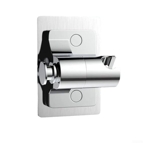 Verstellbarer Ständer für verschiedene Duschköpfe, echtes Material Duschkopfhalter (Silber) von Gettimore