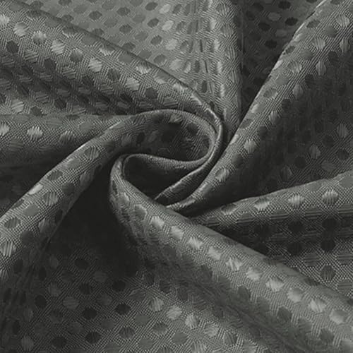 Wasserabweisendes Polyester für Duschvorhang mit komplettem Set von 12 Haken zum Aufhängen (grau) von Gettimore