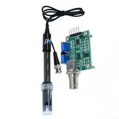 pH-Detektionssensor-Modul mit BNC-Elektrodensonde für Arduino, kompaktes Design (Modul + schwarz) von Gettimore