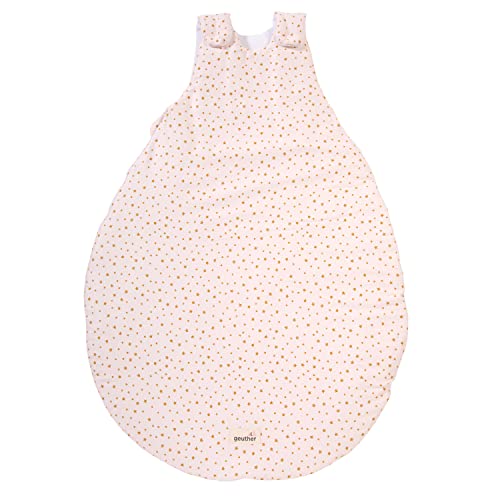 Geuther 4125 Babyschlafsack 74-80 Ganzjahresschlafsack aus 100% Bio-Baumwolle weicher Kinderschlafsack größenverstellbare & Pflegeleichte Baby Erstausstattung Starry Night Pink von Geuther