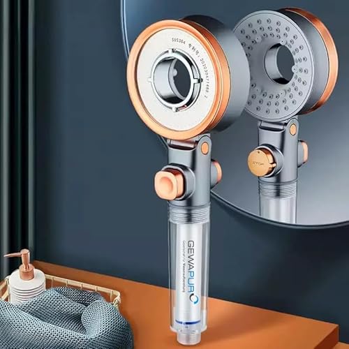 Gewapur 3-in-1 Duschkopf mit Filter: Das ultimative Duscherlebnis mit Wassersparfunktion inkl. 3 Ersatzfilter von Gewapur