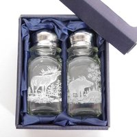 Geschenk Jäger Salz & Pfeffer Streuer Set Mit Jagdmotiv Gtk27.12.9 von GeweiheKrumholz
