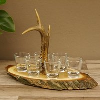 Geschenk Jäger Schnapsbrett Schnapsbar Auf Akazie Rehstange Stange 6 Stück Gläser Gtk27.7.4.2 Geschenk Jäger Schnapsbrett Schnapsbar Auf Akazie Rehstange Stange 6 Stück Gläser Gtk27.7.4.2 von GeweiheKrumholz