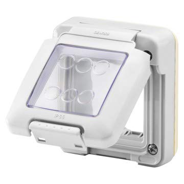 Gewiss Kombi-Schale aus Spanien 2-Sitzer System IP55 grau RAL 7035 GW27401 von Gewiss di Fazio Srl