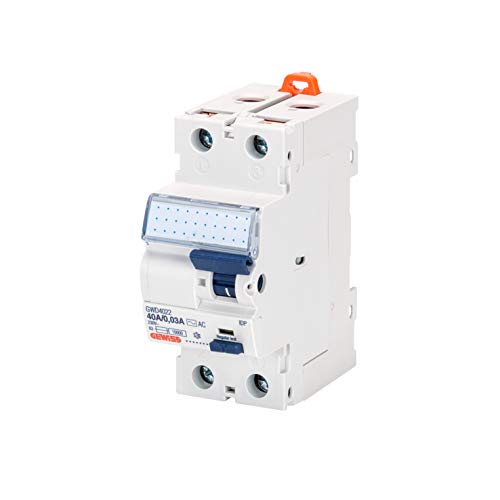 GEWISS IDP Pures Differentialschalter - 2P - 40A / 0,3A Klasse A [ir] - 2 DIN Module - GWD4206 von Gewiss