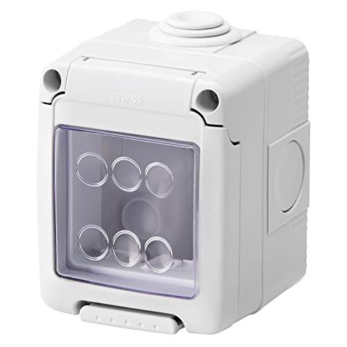 GEWISS - GW27042DY Gehäuse für Geräte System, Zinn, 2 Plätze, Grau RAL 7035, IP55 GEWISS - GW27042DY Gehäuse für Geräte System, Zinn, 2 Plätze, Grau RAL 7035, IP55 von Gewiss