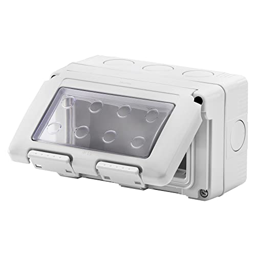 Gewiss Wasserdichte Surface Box Serie 27 für Systemmechanismen, IP55-4 Module, grau RAL 7035, GW27044DY Gewiss Wasserdichte Surface Box Serie 27 für Systemmechanismen, IP55-4 Module, grau RAL 7035, GW27044DY von Gewiss