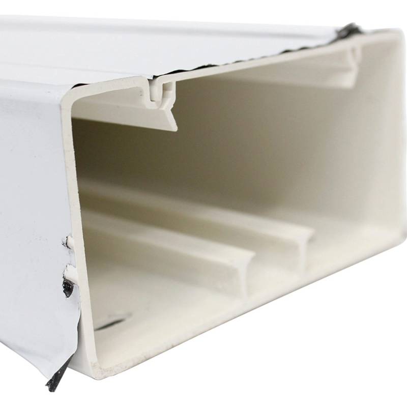 Gewiss Brüstungskanal aus Hart-PVC 70 x 130/80 Reinweiß 2 m von Gewiss