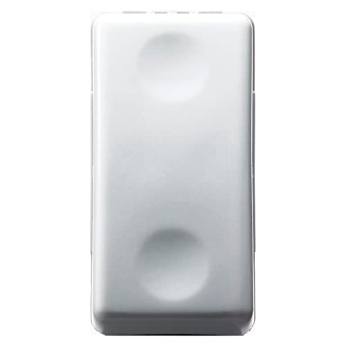 GEWISS - GW20572DY Einpoliger Schalter 250 V AC, 16 Ax, mit austauschbarer neutraler Linse, hell 230 V AC, 1 Modul, System Weiß von Gewiss