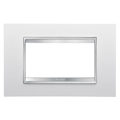 Gewiss GW16204TB Chorus Lux Plaque, weiß, 4 von Gewiss